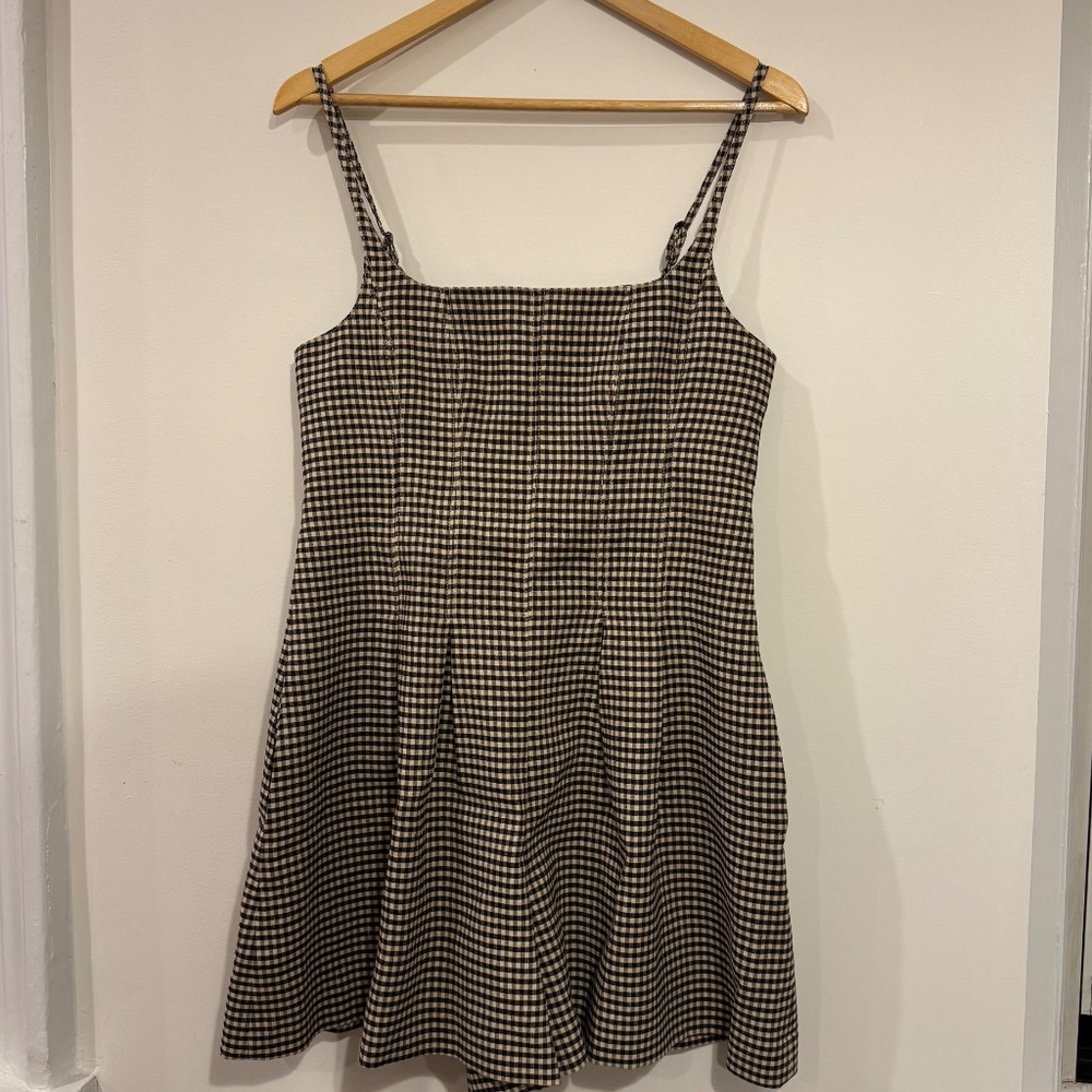 Rebecca Taylor Gingham Check Romper Size 8 – NWT